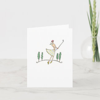 Golfer / Lulu Notes 4 x 5.6 note card