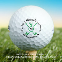 Golfer Memorial Golfing Heaven Personalised