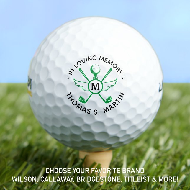 Golfer Memorial In Loving Memory Remembrance  Golf Balls (Creator Uploaded)
