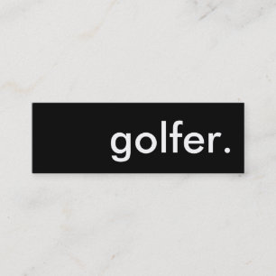 golfer. mini business card