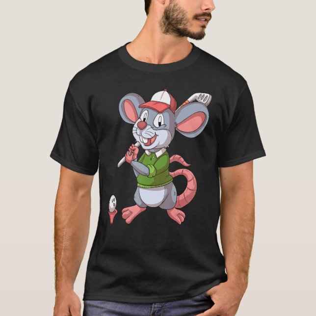 Golfer Mouse T-Shirt (Front)