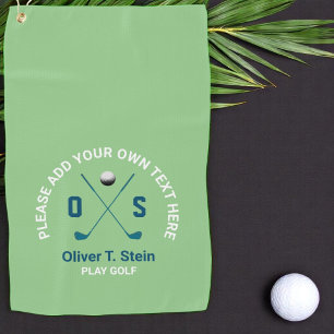 golfer name golf towel