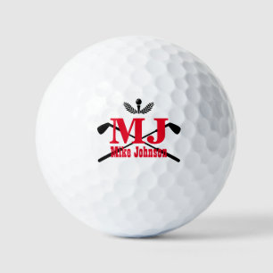 Golfer Name Initial Monogram Personalised Golf Balls