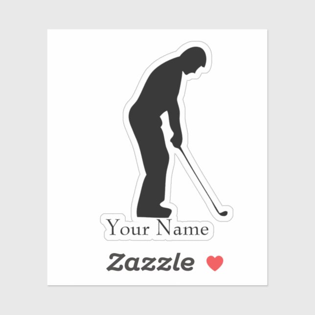 Golfer Name Sticker (Sheet)