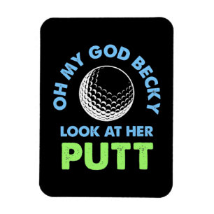 Golfer Oh My God Magnet