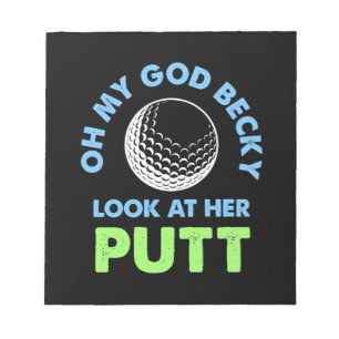 Golfer Oh My God Notepad