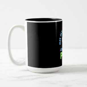 Golfer Oh My God Two-Tone Coffee Mug