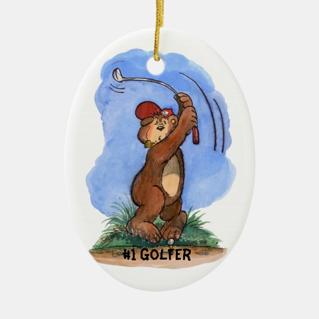 Golfer Ornament (Front)
