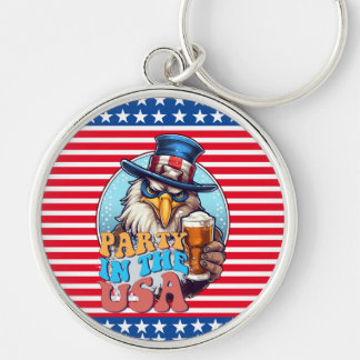 GOLFER Party In the USA Key Ring