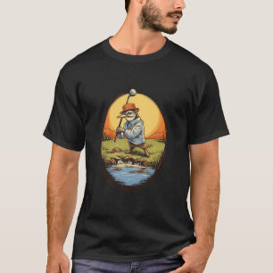 Golfer Penguin Golf Club Golf Player Golfing Seabi T-Shirt