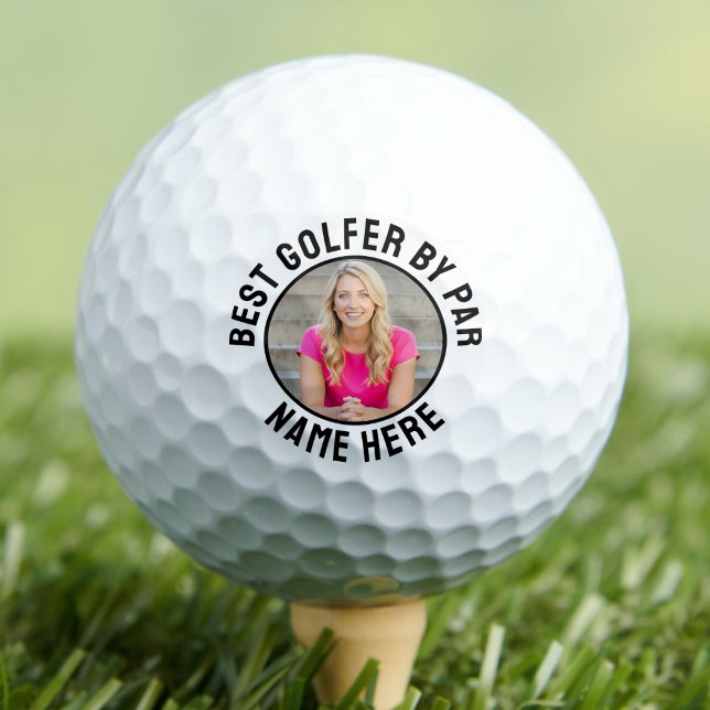 Golfer Personalised Photo Simple Golf Balls (Create your Own Photo Golf Balls)