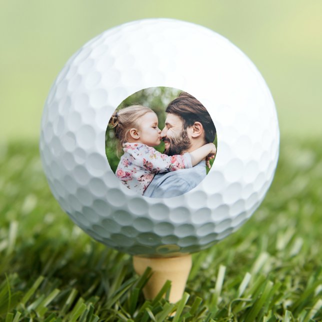 Golfer Personalised Simple Photo Golf Balls (Create your Own Photo Golf Balls)