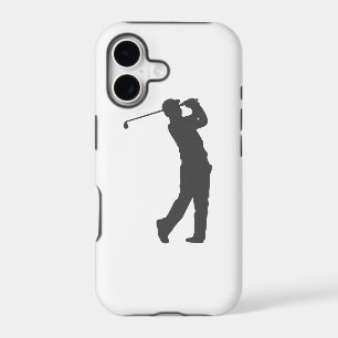 Golfer player silhouette