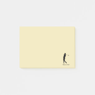 Golfer Post-it Notes