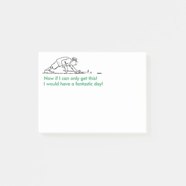 Golfer Post-it-Notes Post-it Notes (Front)