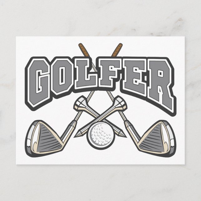 Golfer Postcard (Front)