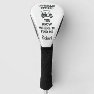 Golfer Retired Retiree Retirement Retiring Player  Golf Head Cover