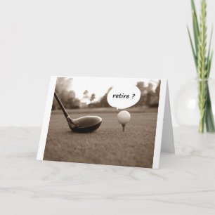 GOLFER ***RETIREMENT CONGRATULATIONS*** CARD