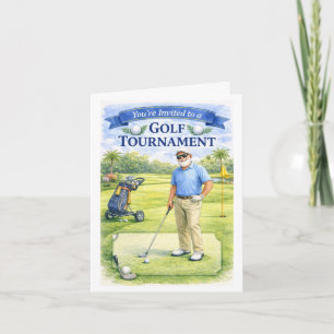 Golfer Retirement Party Invitation
