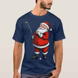 Golfer Santa Claus T-Shirt
