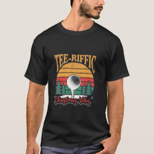 Golfer Santa Golf Player Xmas Golfing Funny Christ T-Shirt
