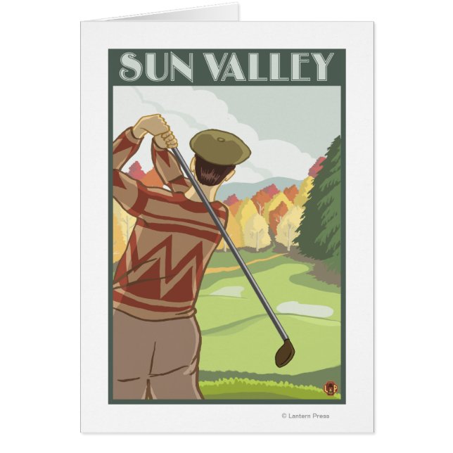 Golfer Scene - Sun Valley, Idaho (Front)