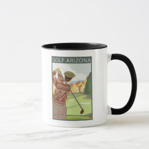 Golfer SceneArizona Mug