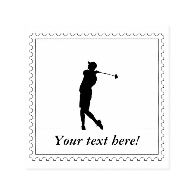 Golfer Self-inking Stamp (Design)