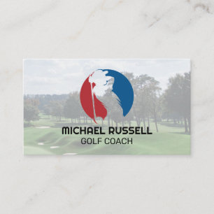 Golfer   Sports   Course Business Card