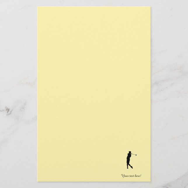 Golfer Stationery (Front)