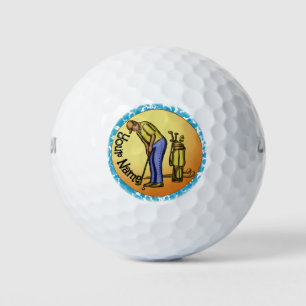 Golfer Sun Man  Golf Balls