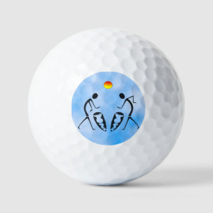 Golfer, Sunshine and African Drumming Golf Balls