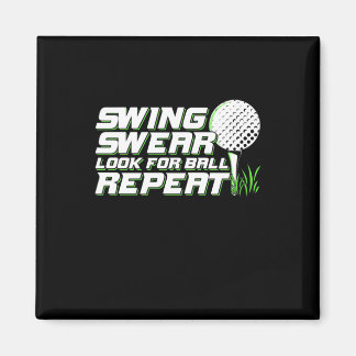 Golfer Swing Sweat Look For Ball Magnet