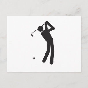 Golfer-T Postcard