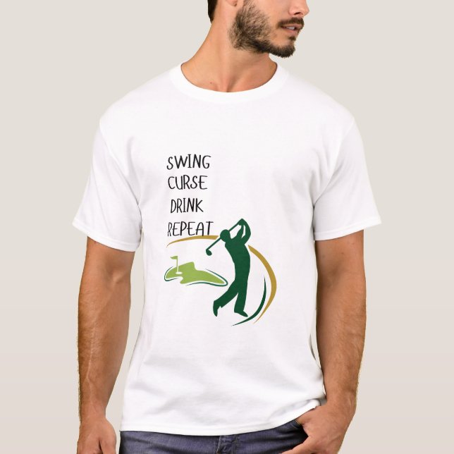 Golfer T-Shirt Gift For Golf Lovers (Front)