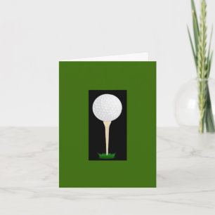 Golfer Tee Birthday Card