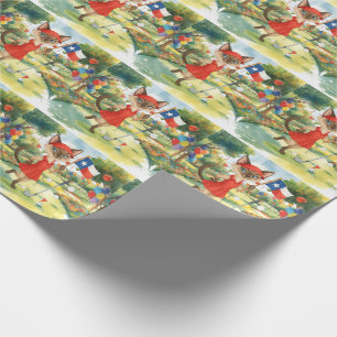 Golfer Texas Birthday Party on the course Wrapping Paper