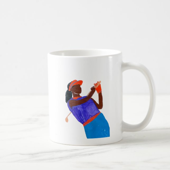 Golfer Woman Coffee Mug (Right)