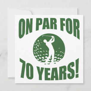 Golfer's 70th Birthday Card