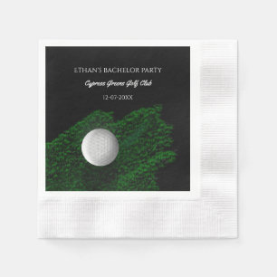 Golfers Bachelor Party Golfers Party Green golf ba Napkin
