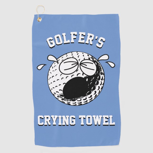 Golfers Crying Towel Personalise (Front)
