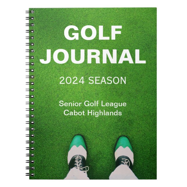 Golfer's Customised Personal Golf Journal (Front)