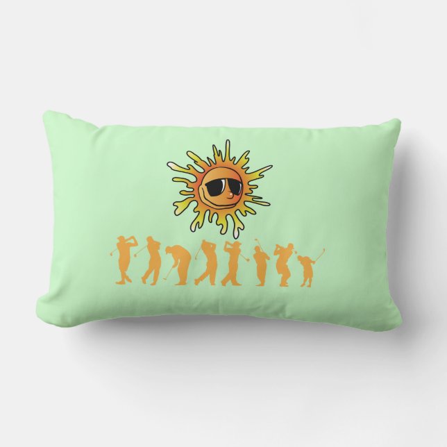 Golfers in hot sun lumbar cushion (Front)