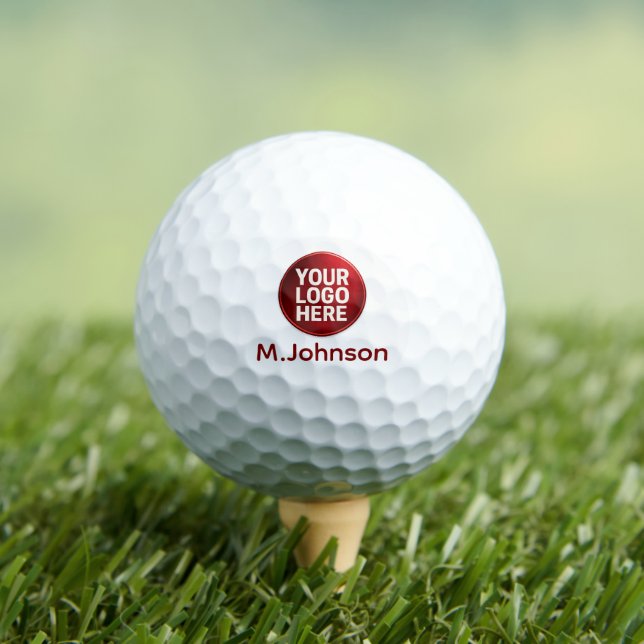 Golfers Logo Mark & Name Golf Balls (Insitu Tee)
