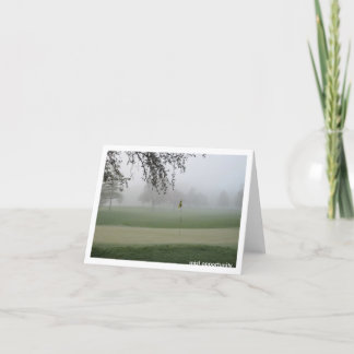 Golfers Mist Opportunity Notecard