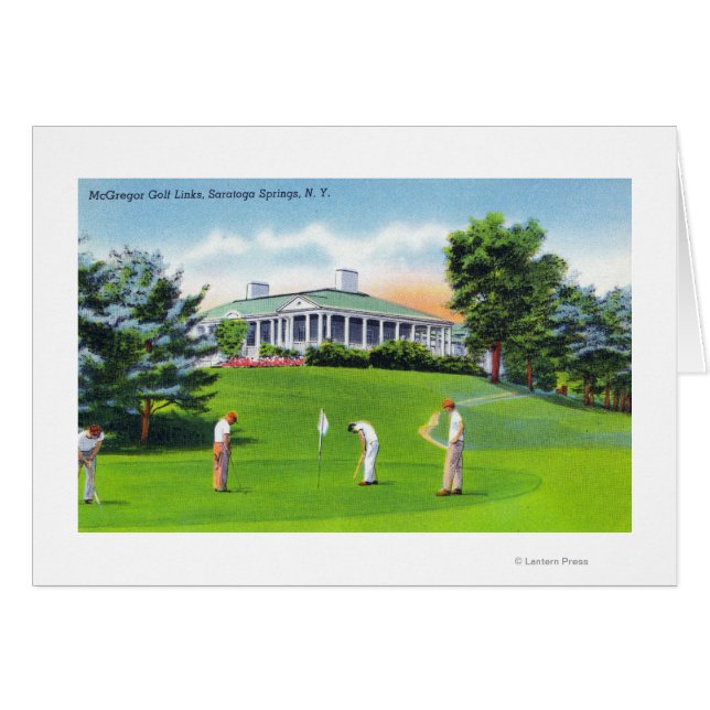 Golfers on McGregor Golf Links Scene (Front Horizontal)