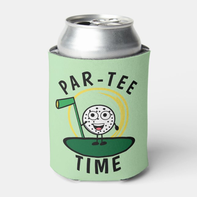 Golfers Par-Tee Time Can Cooler (Can Front)