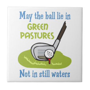 Golfers Prayer Ceramic Tile