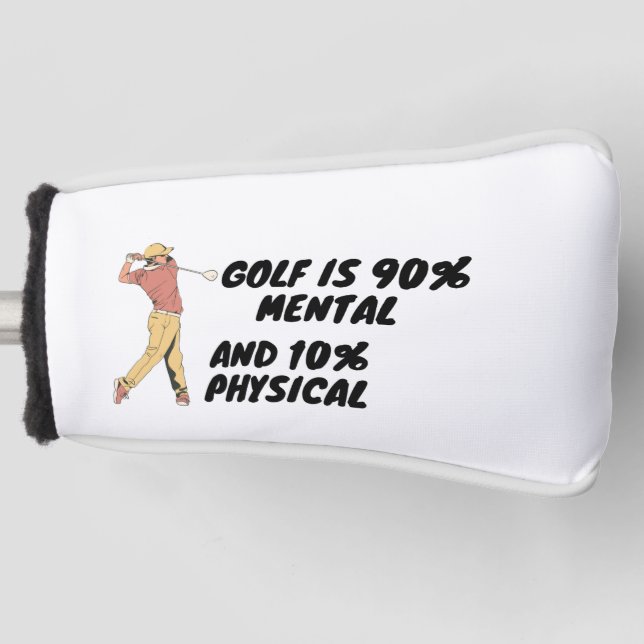 Golfers quotes golf head cover (Front)