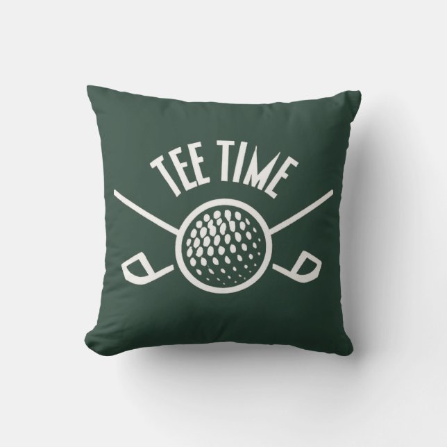 Golfers Tee Time Cushion (Front)